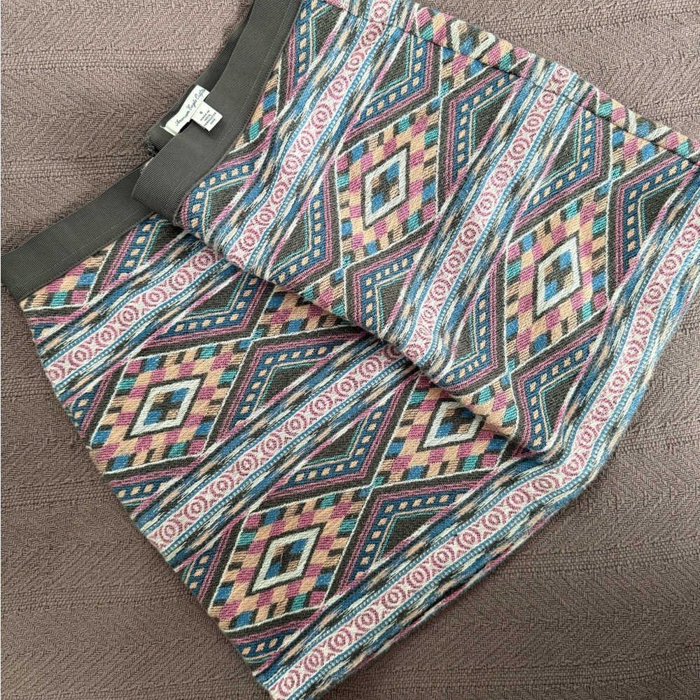 American Eagle Outfitters Multicolor Patterned Skirt